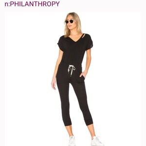 n:PHILANTHROPY Black Jumpsuit